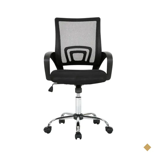 Cadeira de Escritório Multilaser Executive Cromada Giratória - GA197