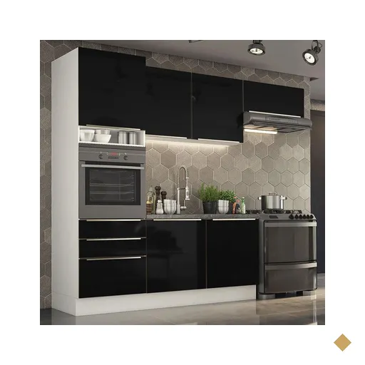 Cozinha Completa Madesa Lux com Armário e Balcão 6 Portas 3 Gavetas -…