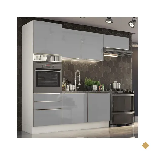 Cozinha Completa Madesa Lux com Armário e Balcão 6 Portas 3 Gavetas -…