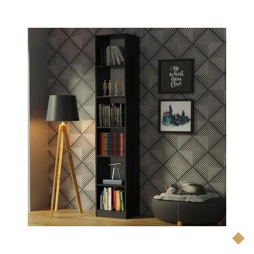 Estante Livreiro Madesa 6906 com 6 Nichos - Preto