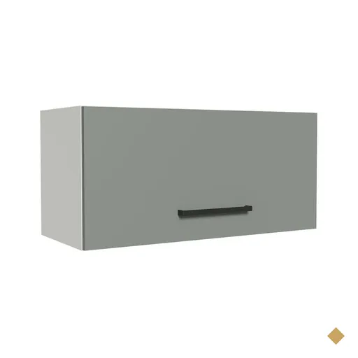 Armário de Cozinha Aéreo de Cozinha 70 cm 1 Porta Basculante Branco/Cinza…
