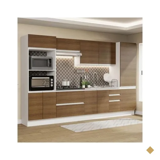 Cozinha Completa 100% MDF Madesa Acordes 330005 com Armário e Balcão -…