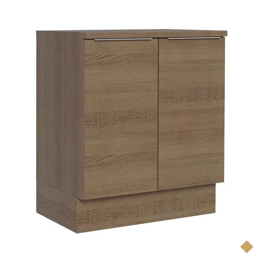 Balcão de Cozinha Madesa Stella 70 cm 2 Portas - Rustic