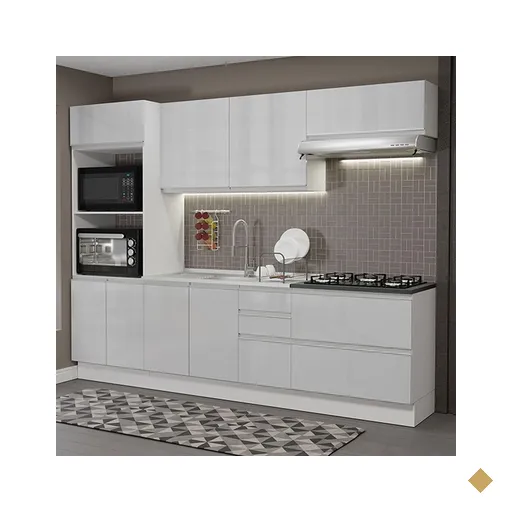 Cozinha Completa 100% MDF Madesa Acordes 270006 com Armário e Balcão -…