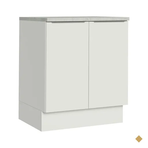 Balcão de Cozinha Madesa Stella 70 cm 2 Portas - Branco