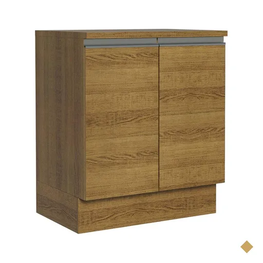 Balcão Armário de Cozinha 70 cm 2 Portas Rustic Glamy Madesa