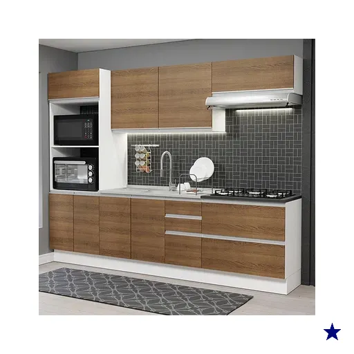 Cozinha Completa 100% MDF Madesa Acordes 270006 com Armário e Balcão -…