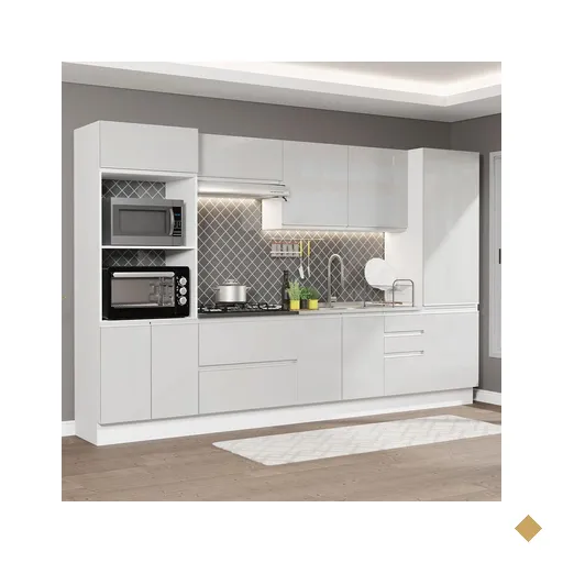 Cozinha Completa 100% MDF Madesa Acordes 330005 com Armário e Balcão -…