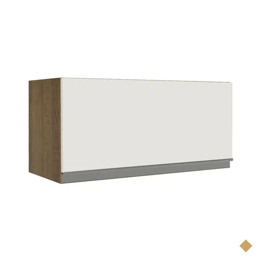 Armário de Cozinha Aéreo 70 cm 1 Porta Basculante Rustic/Branco Glamy Madesa