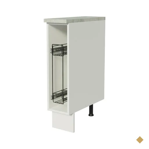 Balcão Porta-Temperos Madesa para Cozinha Glamy, Agata e Stella 20 cm (Com…