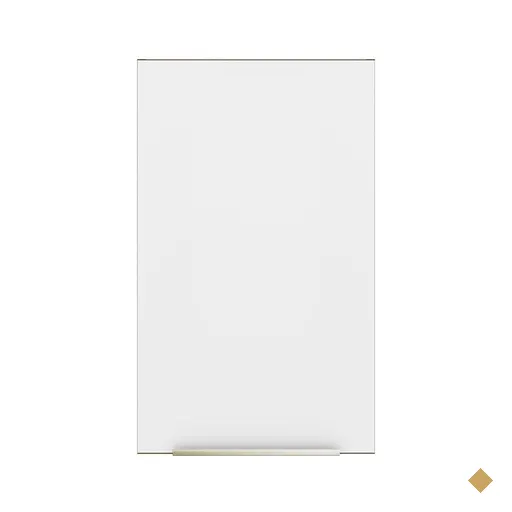 Armário Aéreo Madesa Lux 40 cm 1 Porta - Rustic/Branco Veludo