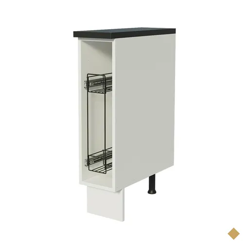 Balcão Porta-Temperos Armário de Cozinha 100% MDF 20 cm (Com Tampo) Branco…