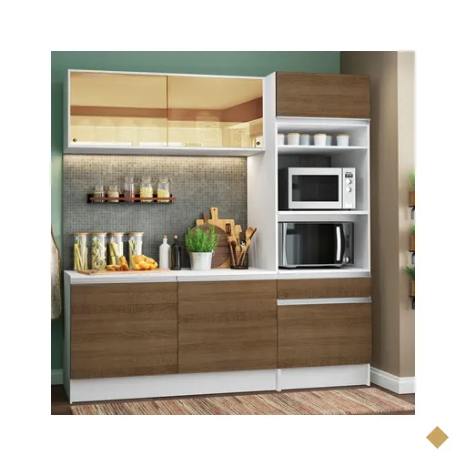 Cozinha Compacta Madesa Diamante Pop com Armário, Balcão e Tampo -…