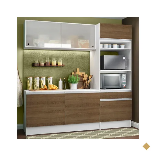 Cozinha Compacta Madesa Topazio Pop com Armário, Balcão e Tampo -…