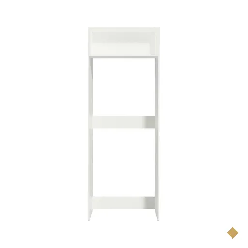 Porta-Geladeira Madesa Lux 1 Porta Basculante - Branco/Branco Veludo