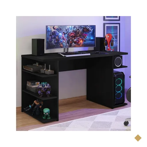 Mesa para Computador Gamer Escrivaninha 9409 Madesa - Preto