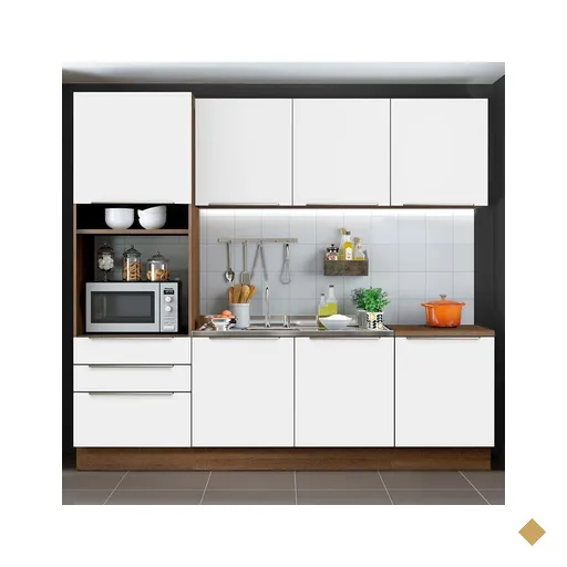 Cozinha Completa Madesa Lux com Armário e Balcão 7 Portas 3 Gavetas -…