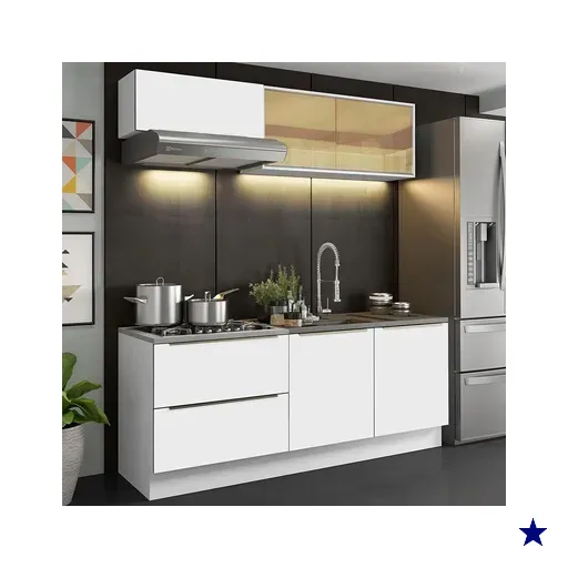 Cozinha Completa Madesa Lux com Armário e Balcão 5 Portas 2 Gavetas -…