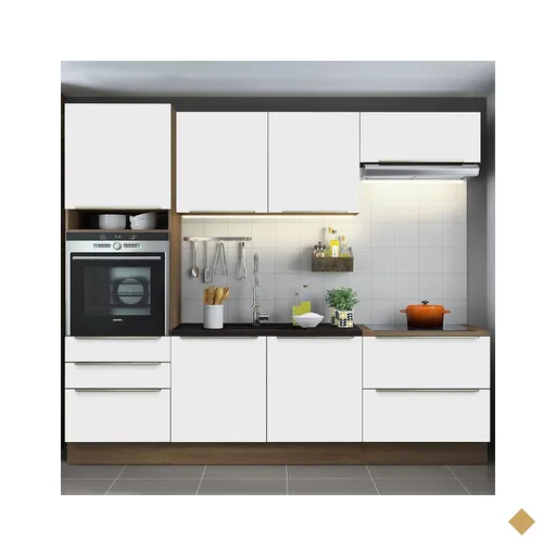 Cozinha Completa Madesa Lux com Armário e Balcão 6 Portas 5 Gavetas -…