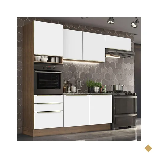 Cozinha Completa Madesa Lux com Armário e Balcão 6 Portas 3 Gavetas -…