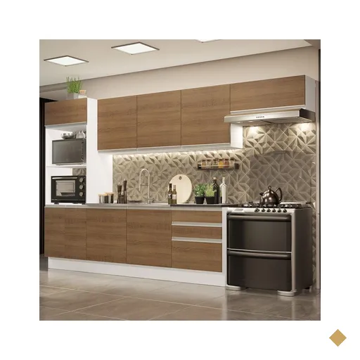 Cozinha Completa 100% MDF Madesa Acordes 330006 com Armário e Balcão -…