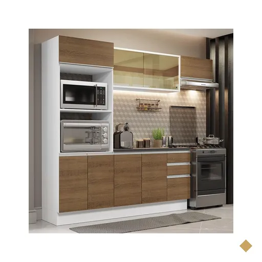Cozinha Completa 100% MDF Madesa Acordes 250004 com Armário e Balcão (Com…