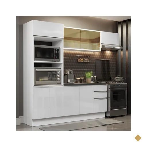 Cozinha Completa 100% MDF Madesa Acordes 250004 com Armário e Balcão -…