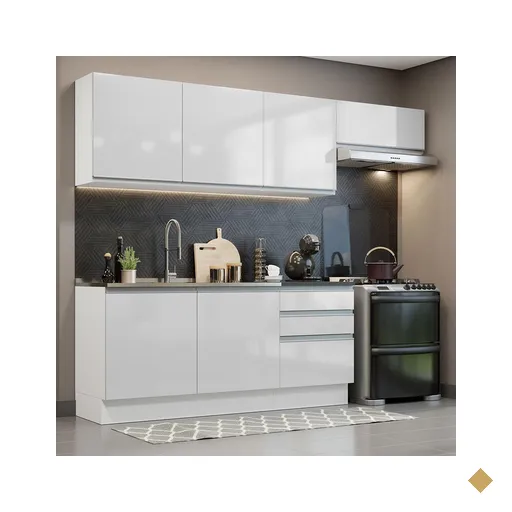 Cozinha Completa 100% MDF Madesa Acordes 260003 com Armário e Balcão -…