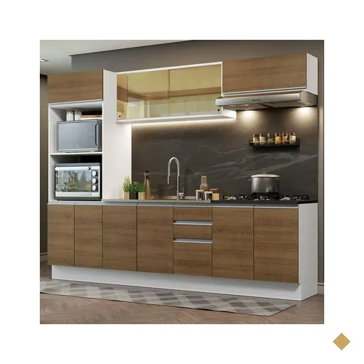 Cozinha Completa 100% MDF Madesa Acordes 270007 com Armário e Balcão -…