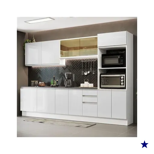 Cozinha Completa 100% MDF Madesa Acordes 310001 com Armário e Balcão -…