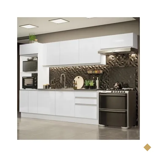 Cozinha Completa 100% MDF Madesa Acordes 330006 com Armário e Balcão -…