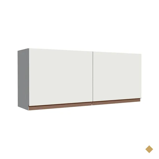 Armário de Cozinha Aéreo 120 x 50 cm 2 Portas Branco Reims Madesa