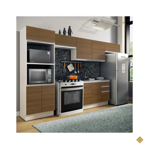 Armário de Cozinha Completa Madesa 100% MDF Acordes XA350001 Balcão (Sem…