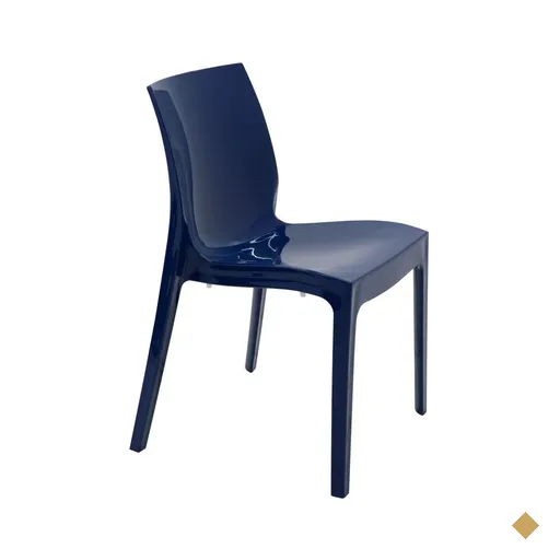 Cadeira Tramontina Alice Summa em Polipropileno Brilhoso Azul Yale