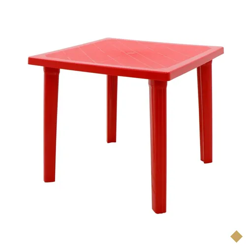 Mesa Tramontina Sancho 80 x 80 cm em Polipropileno Vermelho