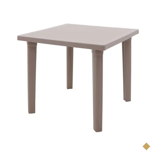 Mesa Tramontina Sancho 80 x 80 cm em Polipropileno Camurça