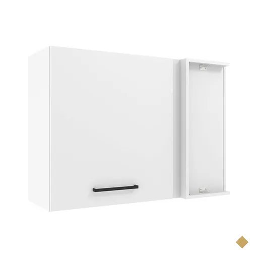 Armário de Cozinha Aéreo de Canto 1 Porta Branco Agata Madesa
