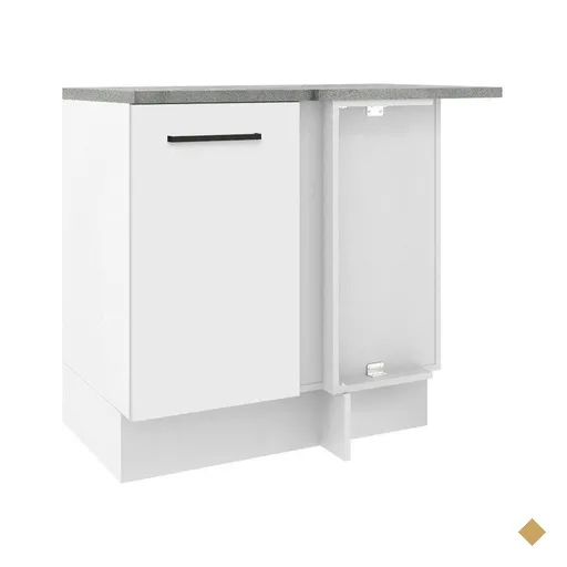 Balcão de Canto Madesa Agata 1 Porta - Branco