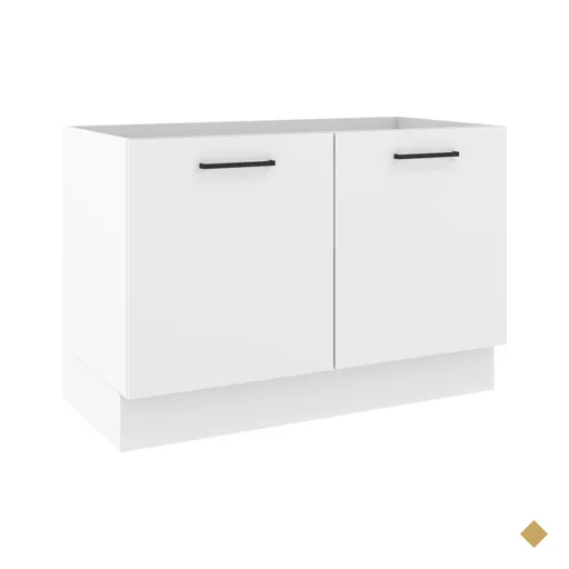 Balcão de Pia Cozinha 2 Portas Branco Agata Madesa
