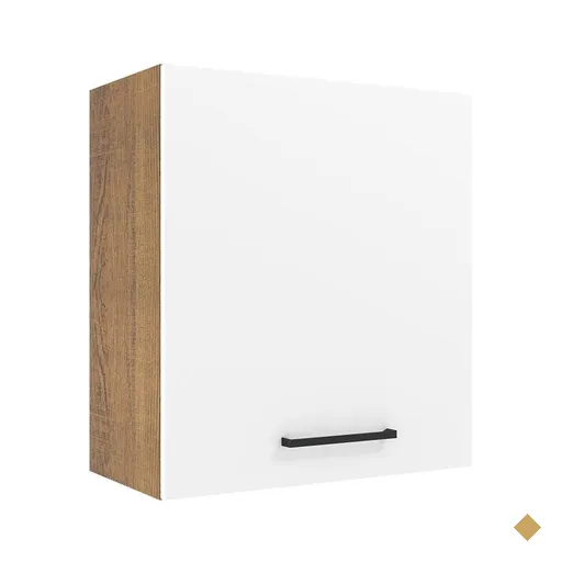 Armário de Cozinha Aéreo 60 cm 1 Porta Rustic/Branco Agata Madesa