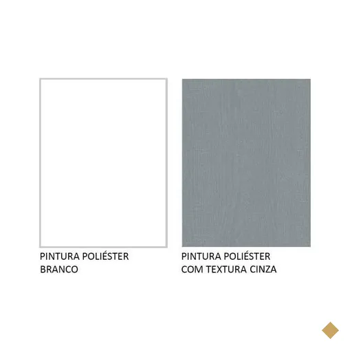 Guarda-Roupa Casal Madesa Mônaco 3 Portas de Correr com Espelho - Branco/Cinza