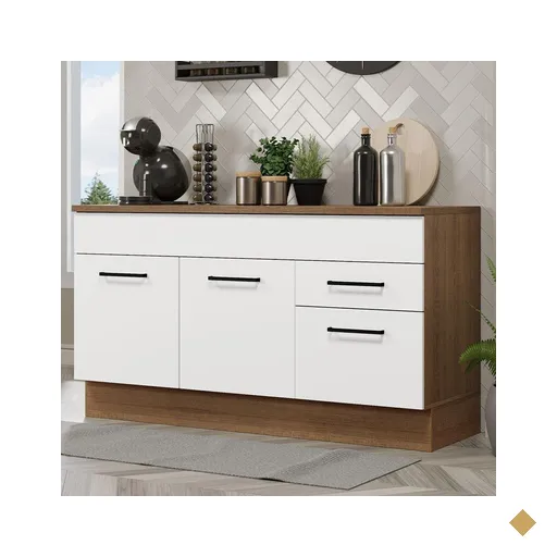 Balcão Gabinete de Pia Cozinha 150 cm 2 Gavetas 2 Portas (Com Tampo)…