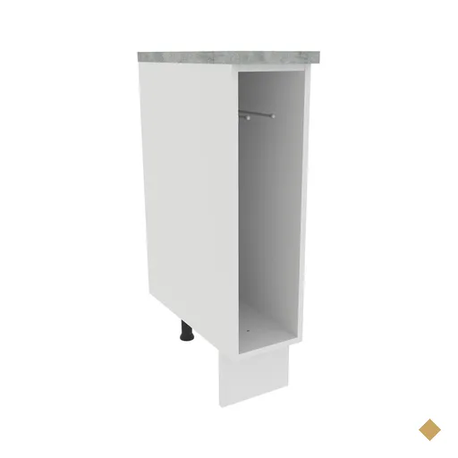 Balcão Porta-Pano 20 x 60 cm para Cozinhas Madesa Lux, Glamy, Agata (Com…