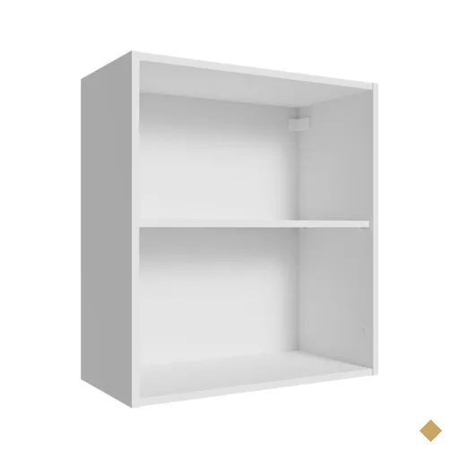 Armário Aéreo 60 cm com 2 Nichos Abertos para Cozinha Madesa Lux, Glamy…