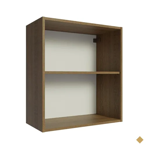 Armário Aéreo 60 cm com 2 Nichos Abertos para Cozinha Madesa Lux, Glamy…