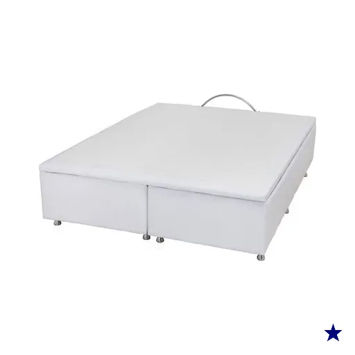Base Baú Branco Queen (158x198x39) - Ortobom