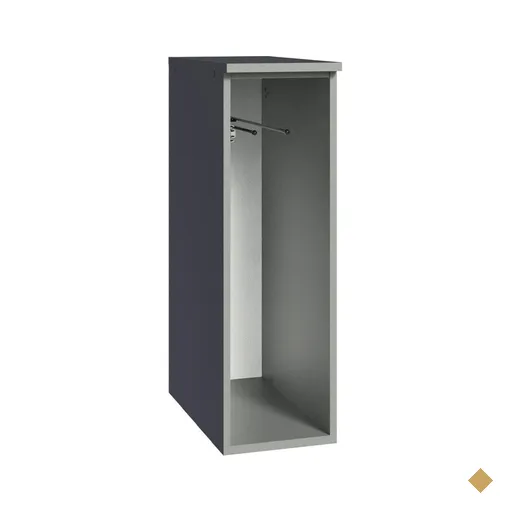 Balcão Armário de Cozinha Porta-Pano 20 cm Suspenso Cinza Nice Madesa