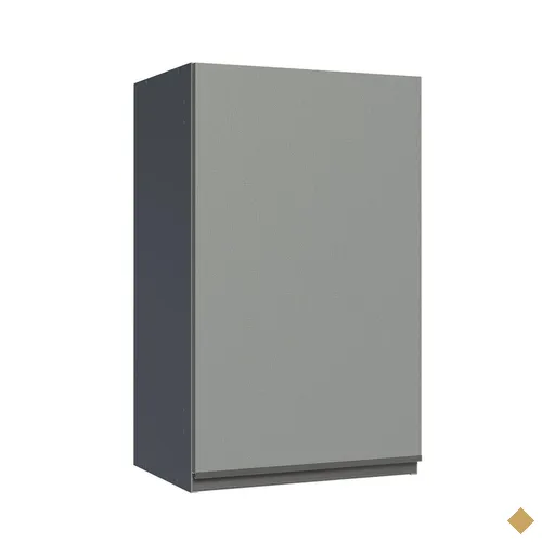 Armário de Cozinha Aéreo 40 cm 1 Porta Cinza Nice Madesa