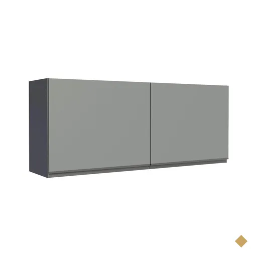 Armário de Cozinha Aéreo 120 x 50 cm 2 Portas Cinza Nice Madesa
