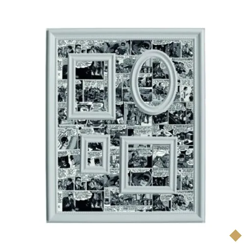 QUADRO MAGN PLASTICO P RETRATOS DCO COMICS P/B 47 X 57 X 2,2 BTC Decor